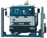 4-Säulen-Hebebühne für LKW