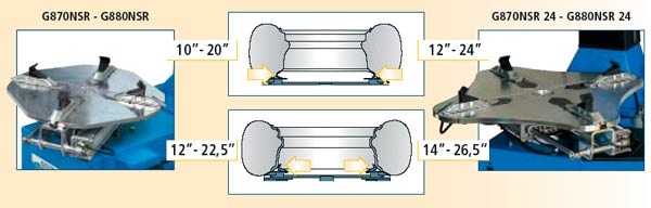 Reifenmontiermgeräte G870NSR - G880NSR